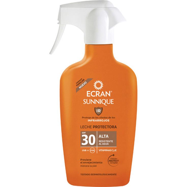 ecran sunnique leche protectora corporal spray protección alta ecran sunnique leche protectora corporal spray protección alta