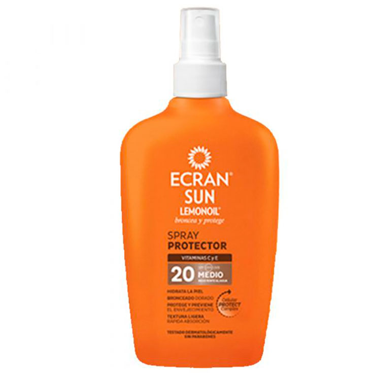 ecran lemonoil protector solar spray spf20+ 100ml formato viaje ecran lemonoil protector solar spray spf20+ 100ml formato viaje