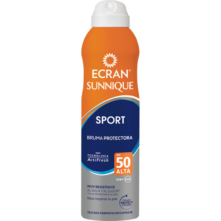 ecran sunnique sport bruma protectora spf50 spray 250ml ecran sunnique sport bruma protectora spf50 spray 250ml