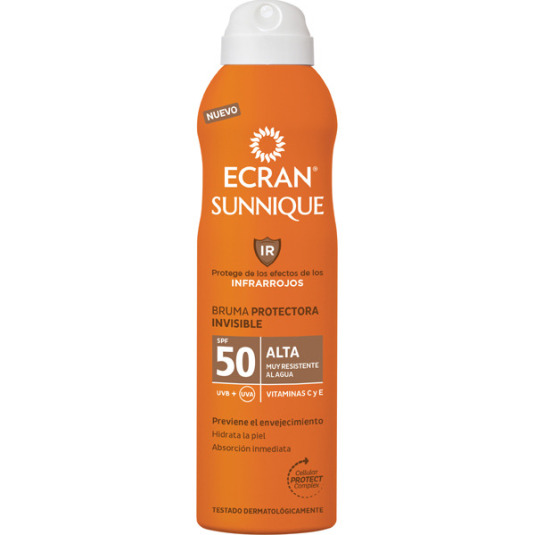 ecran sunnique bruma protectora invisible corporal spray 250ml