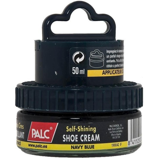 palc kit crema para calzado azul navy con aplicador