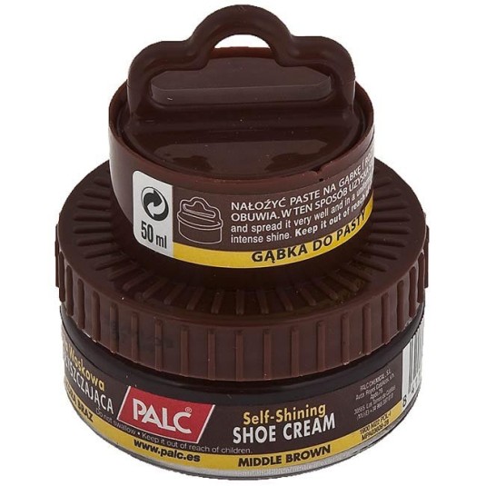 palc kit crema para calzado marron medio n22 con aplicador