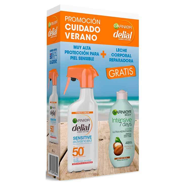 delial sensitive advanced protector solar niños 300ml + leche corporal garnier 250ml delial sensitive advanced protector solar niños 300ml + leche corporal garnier 250ml
