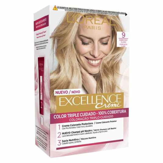 excellence tinte de larga duracion rubio claro nº 9