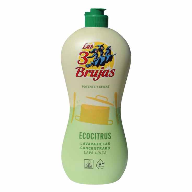las 3 brujas vajillas manual concentrado ecocitrus 750ml