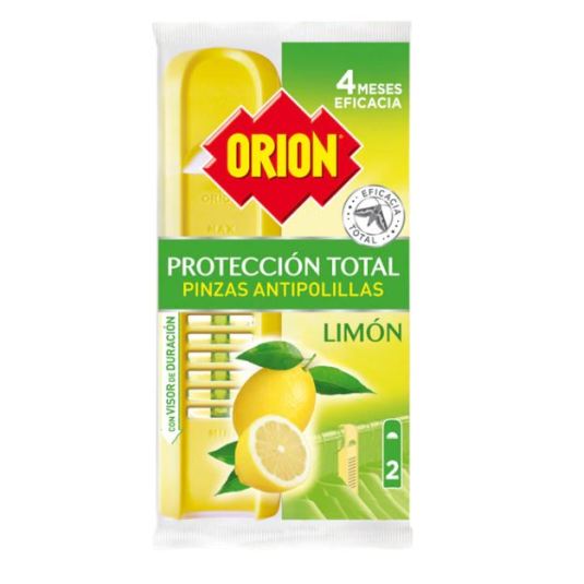 orion pinza antipolillas proteccion total limon bolsa 2 unidades