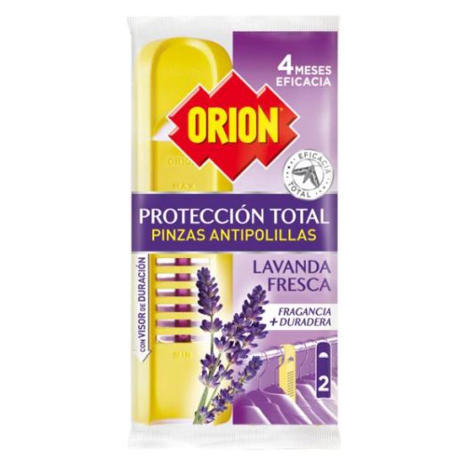 orion pinza antipolillas proteccion total lavanda fresca bolsa 2 unidades