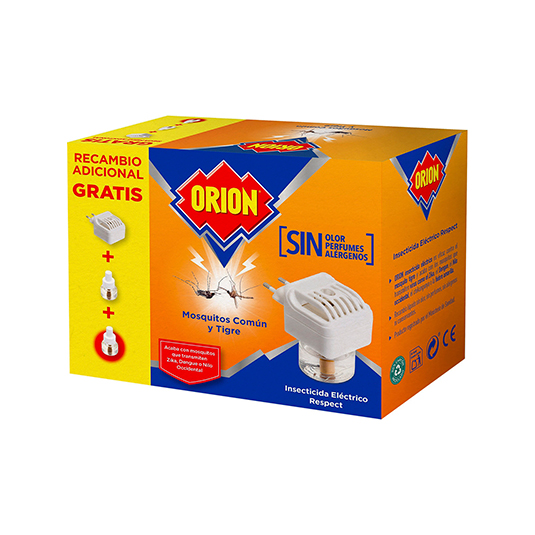 insecticida electrico para mosquitos comun y tigre aparato + dos recambios