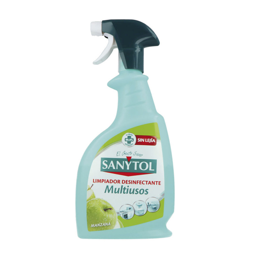 sanytol multiusos limpiador desinfectante manzana pistola 750ml