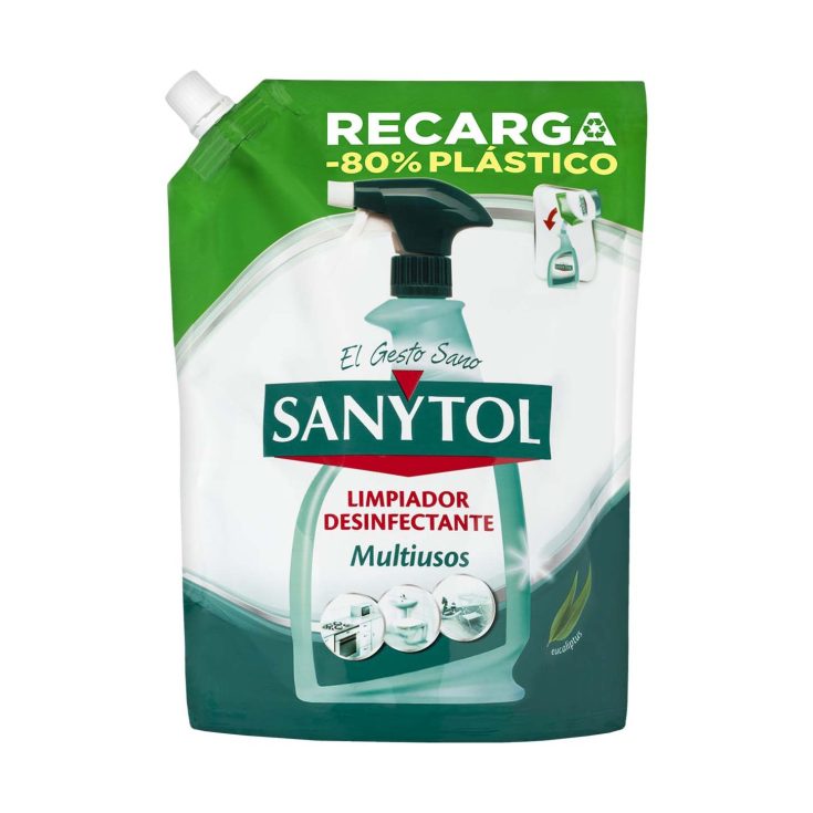sanytol recarga limpiador multiusos eucalipto 750ml sanytol recarga limpiador multiusos eucalipto 750ml