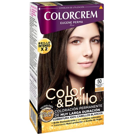 colorcrem color & brillo nº 50 castaño oscuro tinte 