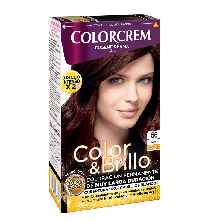 colorcrem color & brillo tinte permanente tono 56 caoba