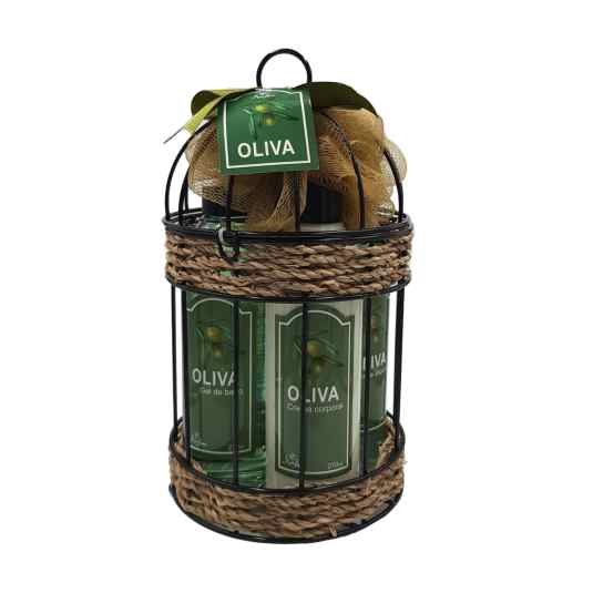 shausa set baño oliva jaula 5 piezas