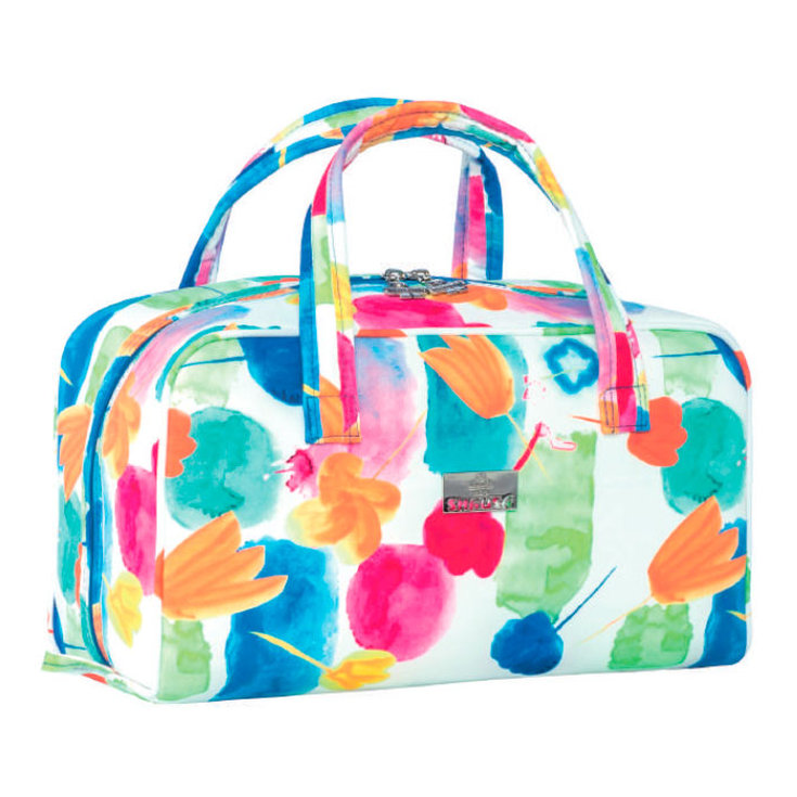 shausa neceseser floral de tela floral con asas modelo baguette 30,5x15x18,5cm shausa neceseser floral de tela floral con asas modelo baguette 30,5x15x18,5cm