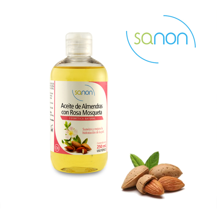 sanon aceite almendras rosa mosqueta 250ml