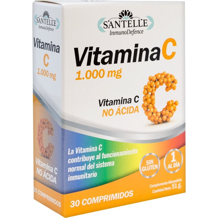 santelle vitamina c no acida 1700 mg 30 capsulas santelle vitamina c no acida 1700 mg 30 capsulas