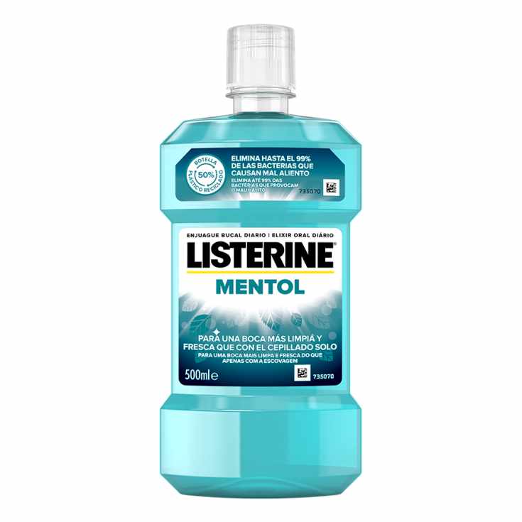listerine colutorio bucal sabor mentol 500ml listerine colutorio bucal sabor mentol 500ml