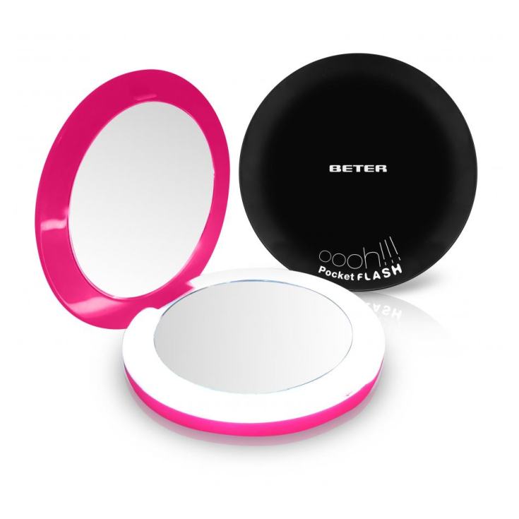 oooh! pocket flash espejo de bolsillo con luz led x10 aumentos oooh! pocket flash espejo de bolsillo con luz led x10 aumentos