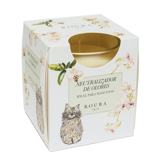 roura vela mascota gato neutralizador olores 125g