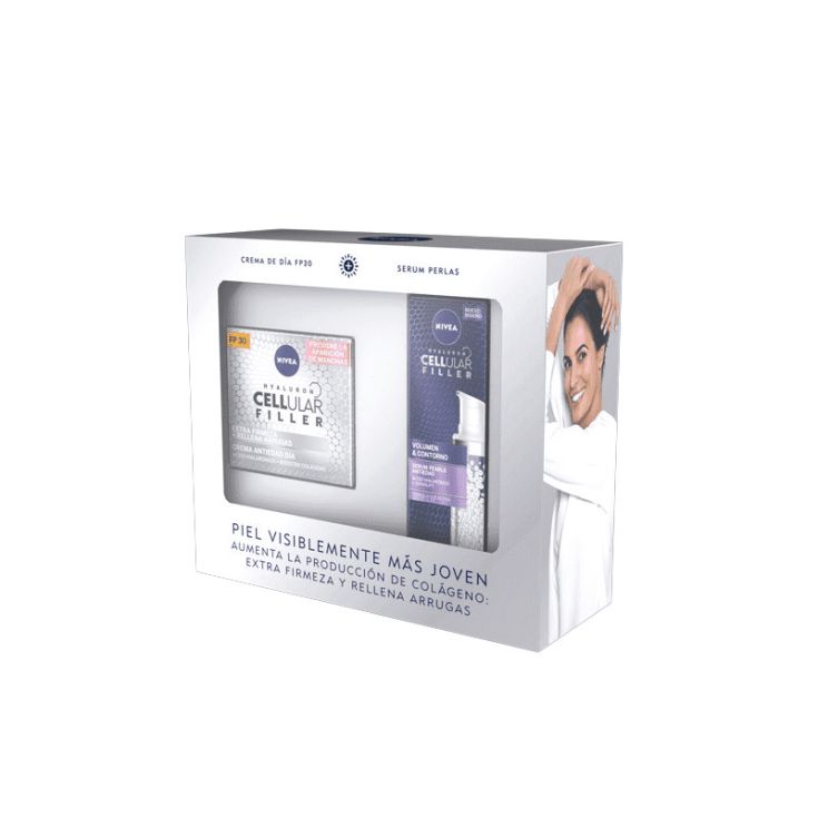 nivea cellular filler set crema spf30 + serum perlas nivea cellular filler set crema spf30 + serum perlas