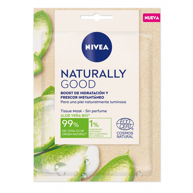nivea naturally good mascarilla facial aloe vera bio 1 unidad nivea naturally good mascarilla facial aloe vera bio 1 unidad