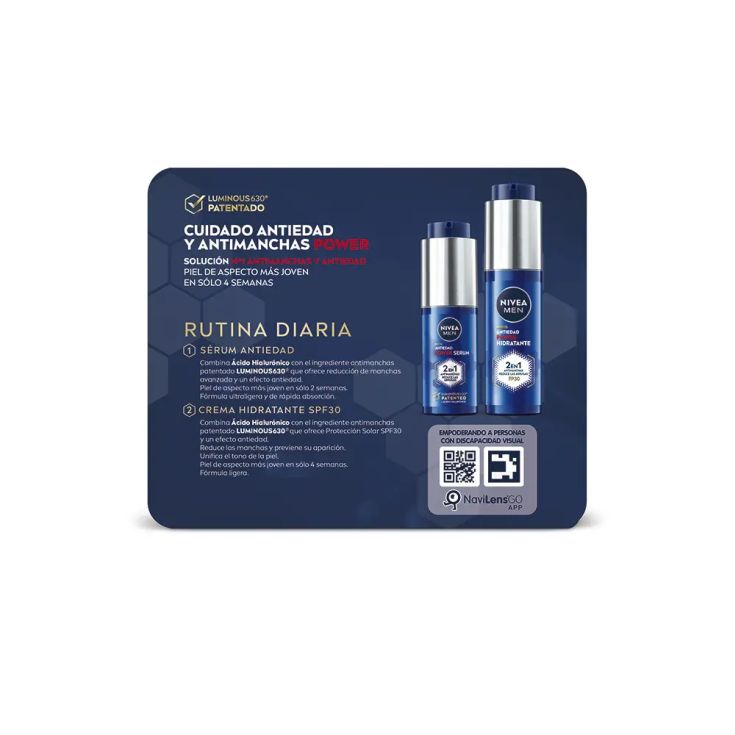 nivea men pack power dia 2 en 1+serum