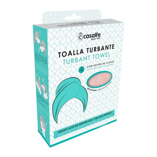 casalfe toalla turbante de microfibra