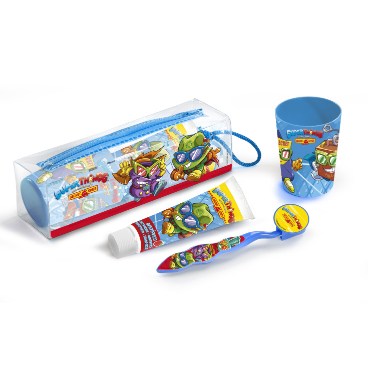 superzings kit de viaje cuidado bucal infantil