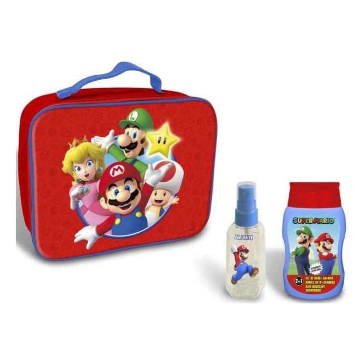 super mario bros estuche infantil baño y colonia