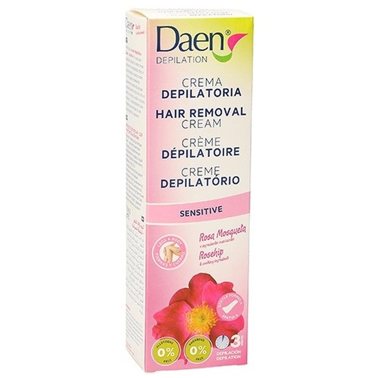 daen crema depilatoria rosa mosqueta piel sensible 125ml daen crema depilatoria rosa mosqueta piel sensible 125ml