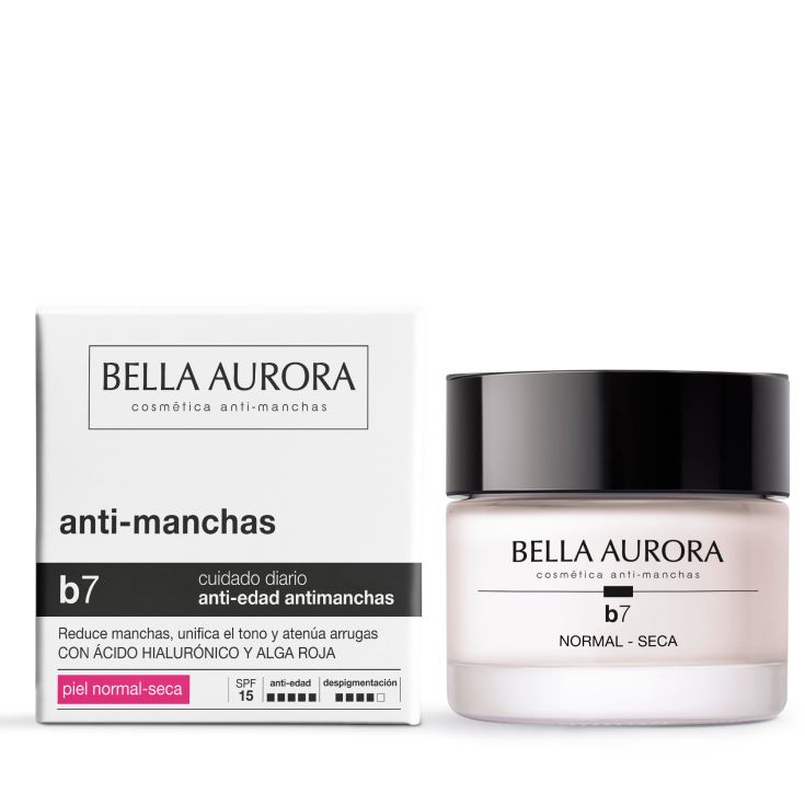 bella aurora b7 crema hidratante antimanchas aclarante spf15 50ml