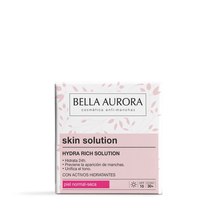 bella aurora hydra rich solution crema hidratante intensiva spf15 50ml