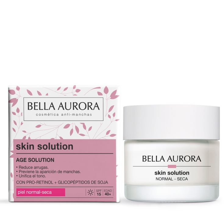 bella aurora age solution crema antiarrugas spf15 50ml