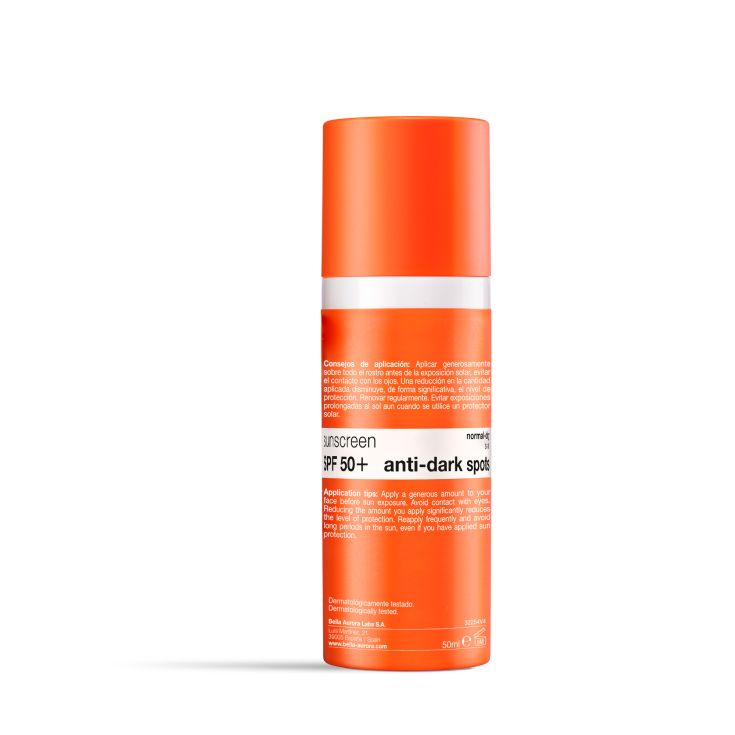 bella aurora solar spf50 fluido anti-manchas piel seca 50ml