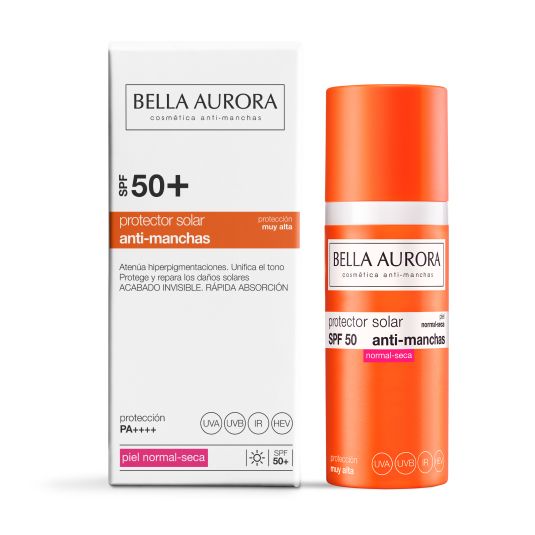 bella aurora solar spf50 fluido anti-manchas piel seca 50ml