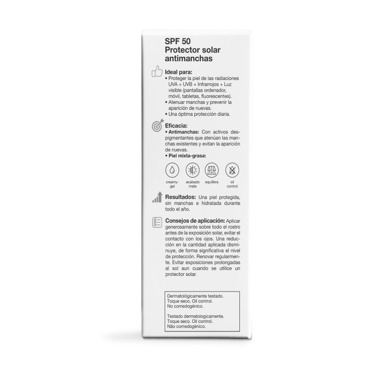 bella aurora fotoprotector facial spf50 antimanchas piel mixta 50ml