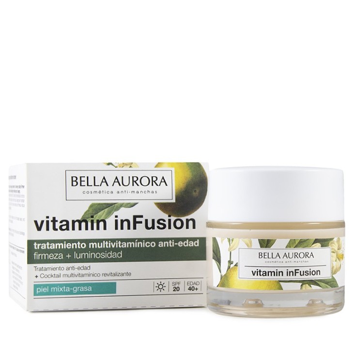 bella aurora vitamin infusion tratamiento multivitamínico antiedad piel mixta-grasa bella aurora vitamin infusion tratamiento multivitamínico antiedad piel mixta-grasa