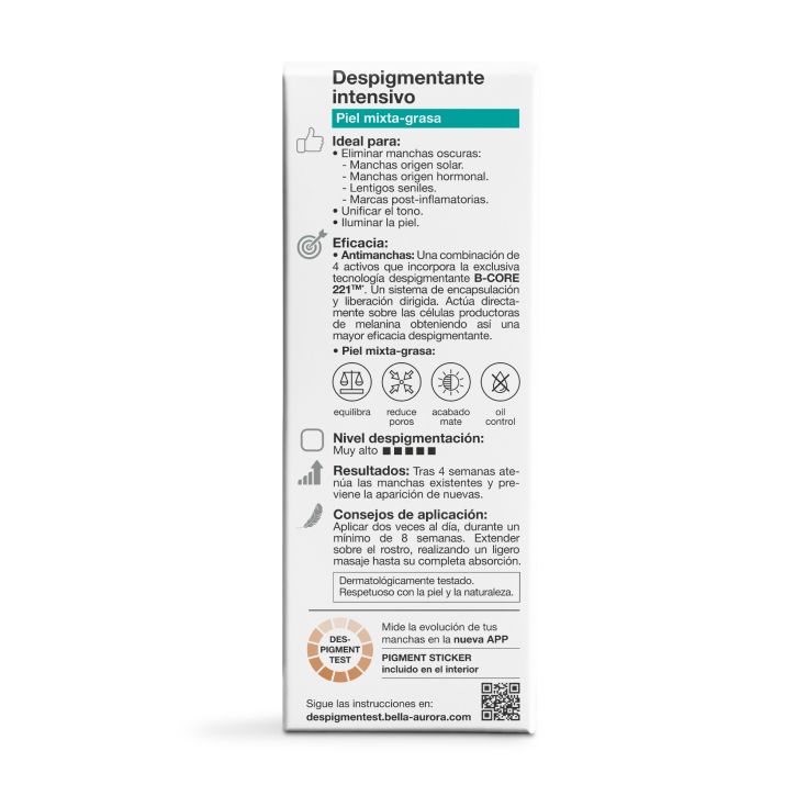 bella aurora bio10 forte tratamiento despigmentante intensivo piel mixta-grasa 30ml