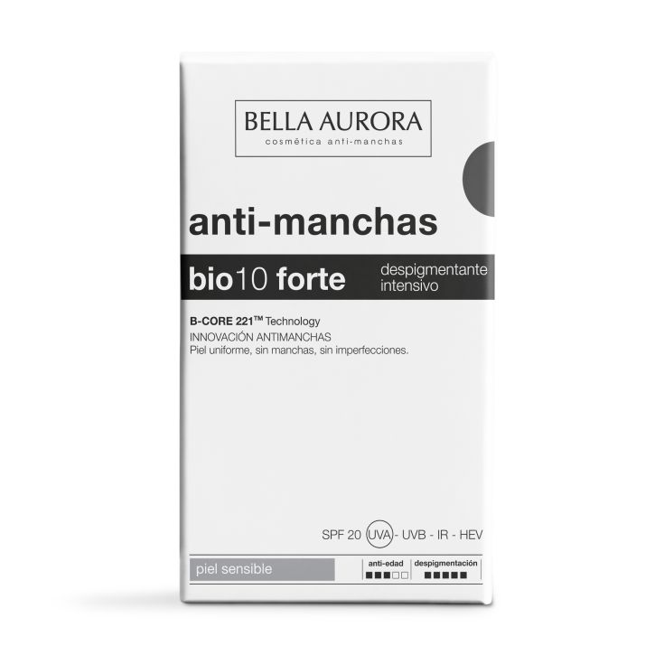 bella aurora bio10 forte tratamiento despigmentante intensivo piel sensible 30ml