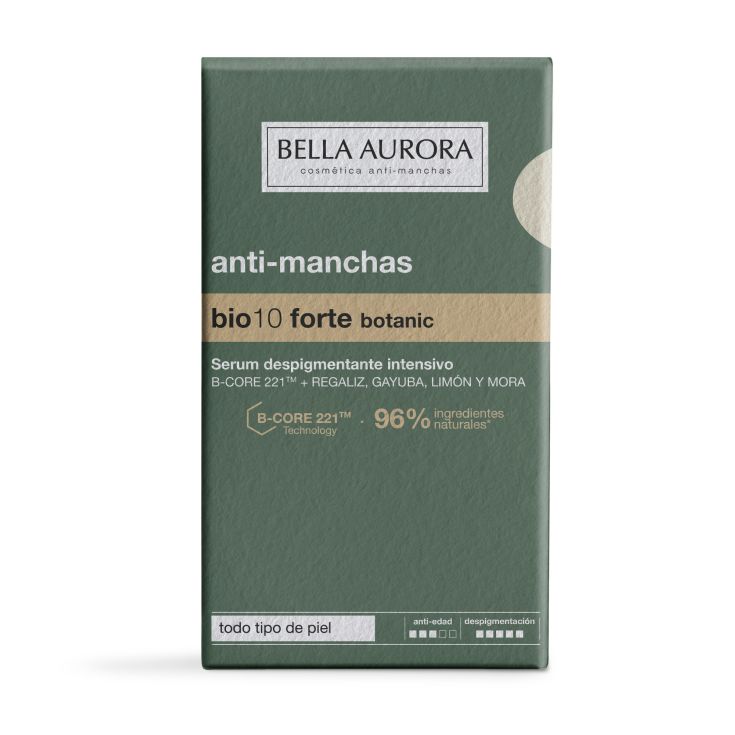 bella aurora anti-manchas bio10 forte botanic serum 30ml