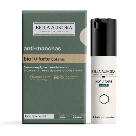 bella aurora anti-manchas bio10 forte botanic serum 30ml