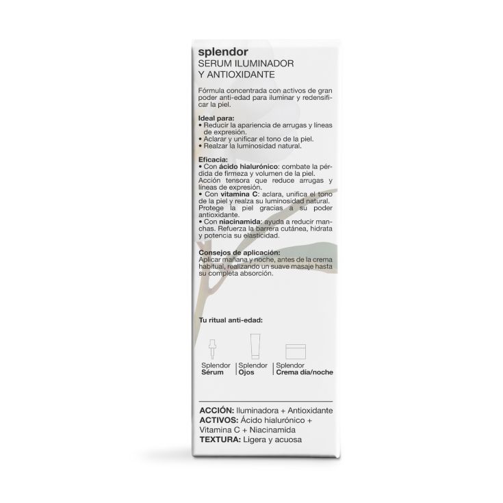 bella aurora splendor serum vit.c y acido hialuronico 30ml