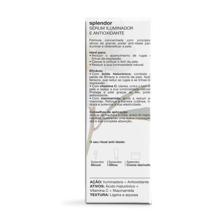bella aurora splendor serum vit.c y acido hialuronico 30ml