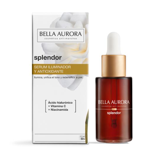 bella aurora splendor serum vit.c y acido hialuronico 30ml