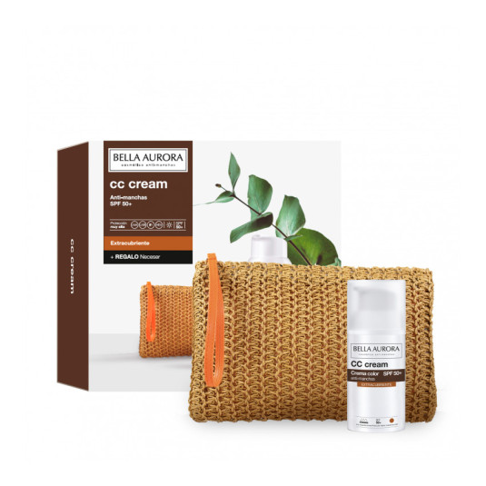 bella aurora pack cc cream antimanchas spf50+ + neceser de regalo bella aurora pack cc cream antimanchas spf50+ + neceser de regalo
