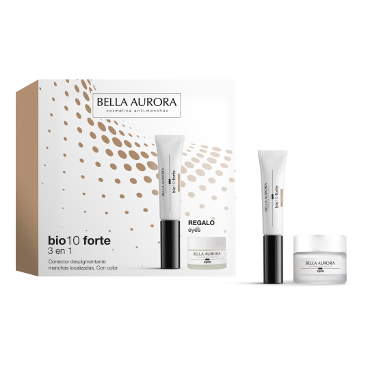 bella aurora bio-10 3en1 corrector despigmentante color 10ml set 2 piezas