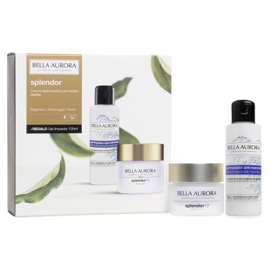 b. aurora splendor10 crema noche 50ml set 2 piezas