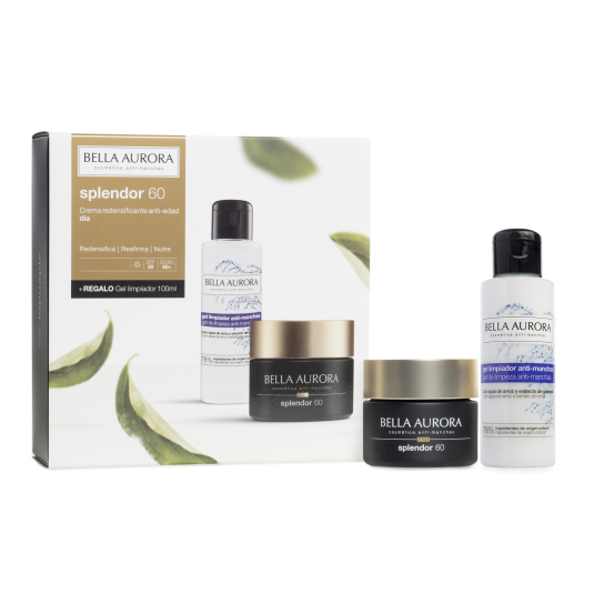 bella aurora splendor 60 crema dia 50ml set 2 piezas