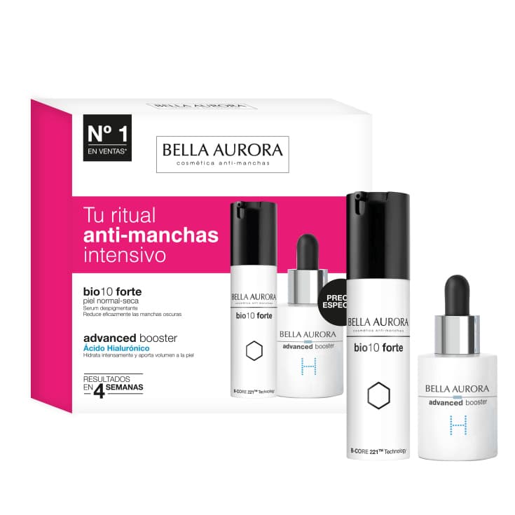 bella aurora bio-10 forte fluido despigmentante piel seca 30ml set 2 piezas bella aurora bio-10 forte fluido despigmentante piel seca 30ml set 2 piezas