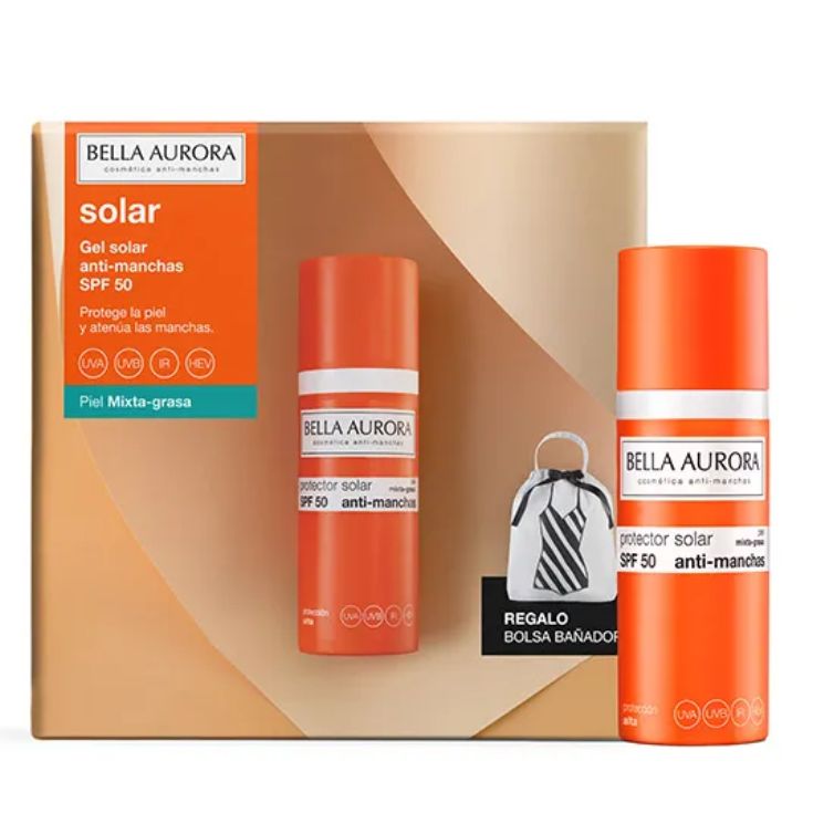 bella aurora solar f-50 gel crema piel mixta+bolsa bañador bella aurora solar f-50 gel crema piel mixta+bolsa bañador